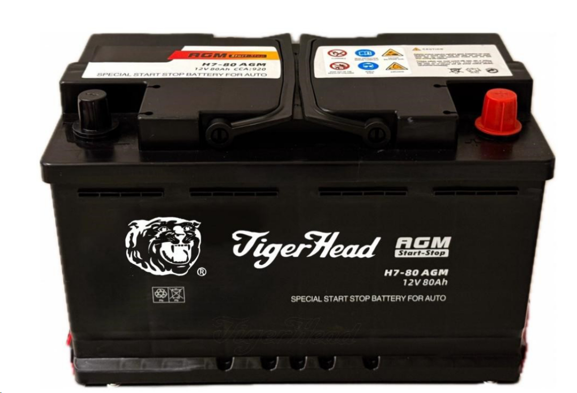 Baterias Tiger-head-h7-80-agm-start-stop