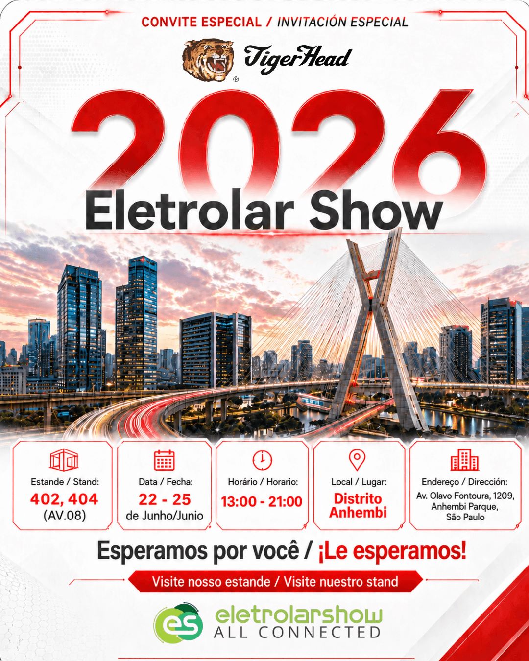 O Tiger Head Battery Group traz inovações avançadas em energia para a América Latina na Electrolar Show 2026.