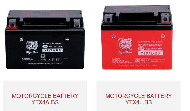 modelos de bateria de motocicleta ytx