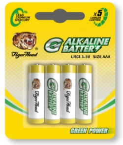 Pilhas alcalinas AAA